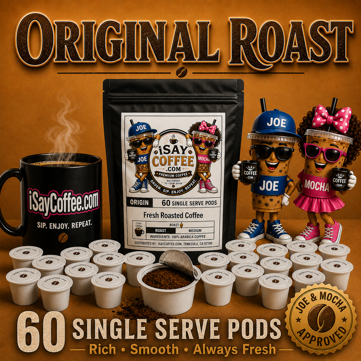 60 Single-Serve Coffee PODS 🔥